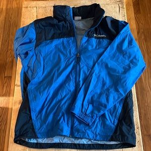 Men’s Large Blue Columbia Rain Jacket